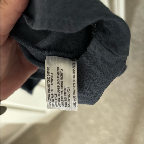 Universal Thread Dark Blue Button-Front Top - Picture 3 of 4